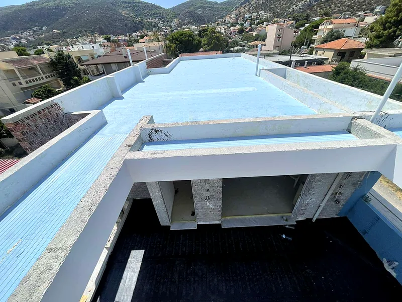 Θερμομόνωση δώματος νεόδμητης κατοικίας με XPS